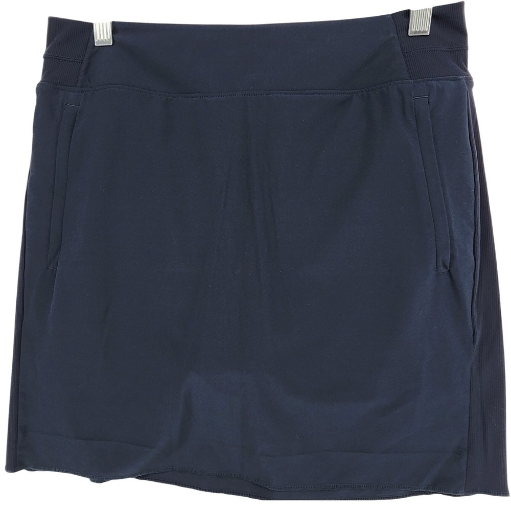 Athleta 10 Navy Blue Soho Skort Active Tennis Golf Travel Athleisure Sporty Mini